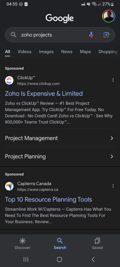 5 practical reasons to bid on your own brand terms 3 Zoho Projects Clickup